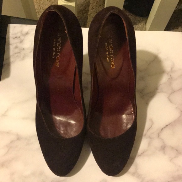 Sergio Rossi vero cucio suede italian pumps 39 - Picture 10 of 14